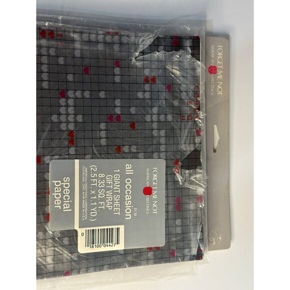 VTG American Greetings Color Burst Valentine Gift Wrap Set 5 Sheets 8.33 sq ft - Picture 5 of 5